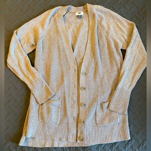 Women's Beige Cardigan Sweater